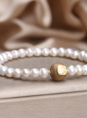 天然淡水珍珠手链女轻奢高级感