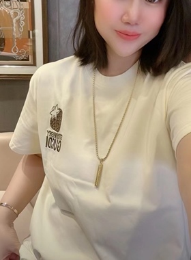 印花网红钛钢时尚水柱毛衣链