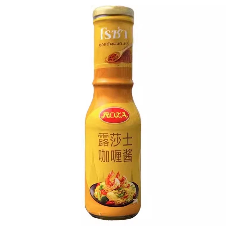 ROZA露莎士泰式咖喱酱280g 泰国进口瓶装黄咖喱调味酱curry sauce - 图3