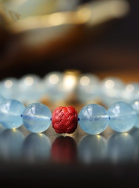 本命佛单圈diy琦姑姑海蓝宝原创