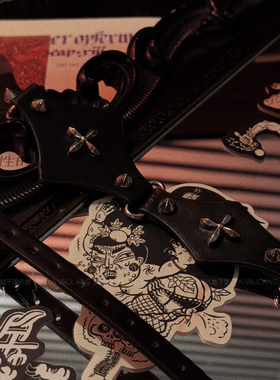 回到中世纪 · 「盐不浪的地下室」项圈哥特暗黑皮革礼物情侣搭配