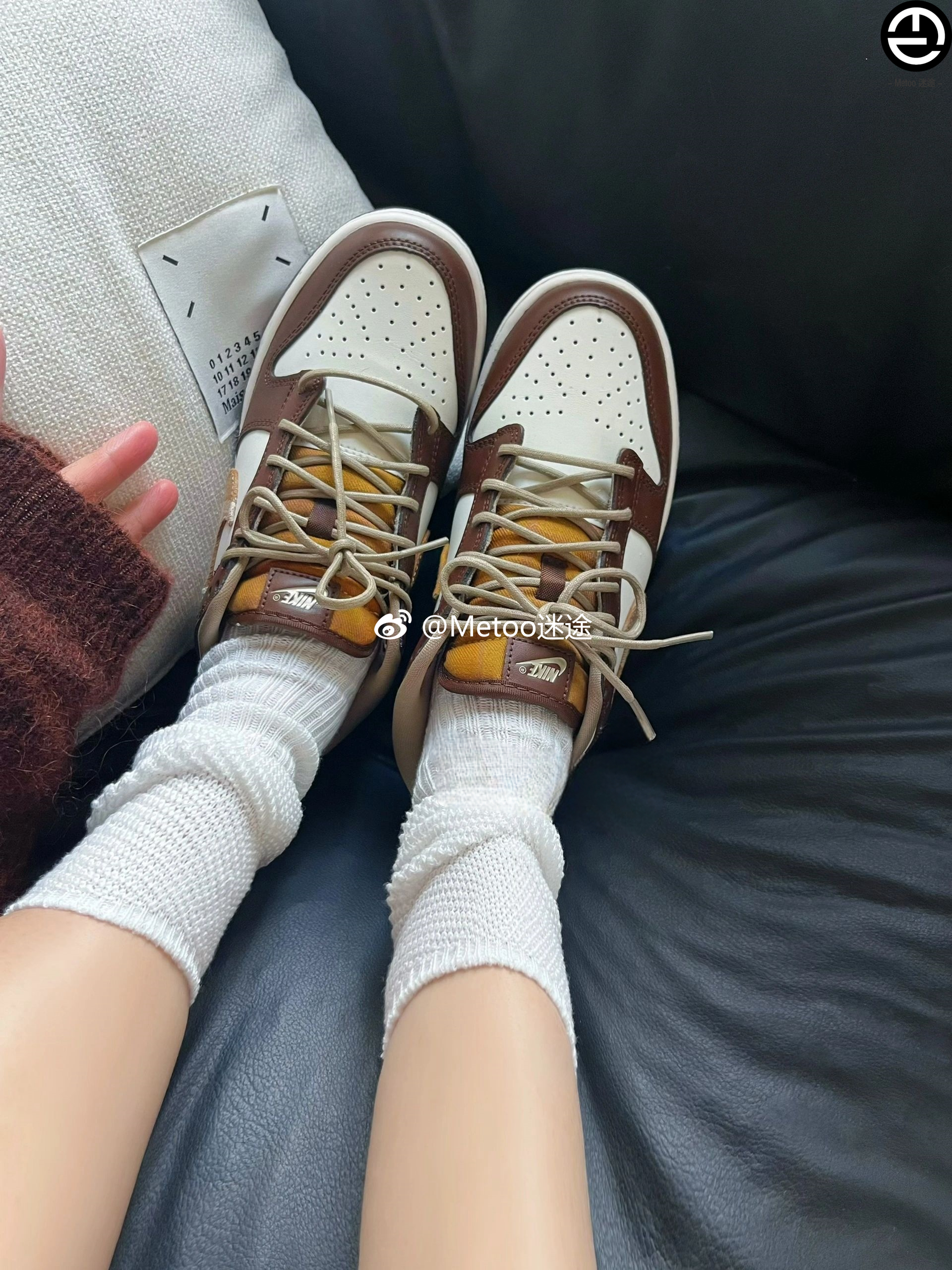 Metoo迷途 Nike/耐克 Dunk Low 女子白棕摩卡低帮复古板鞋 FV3653 - 图0