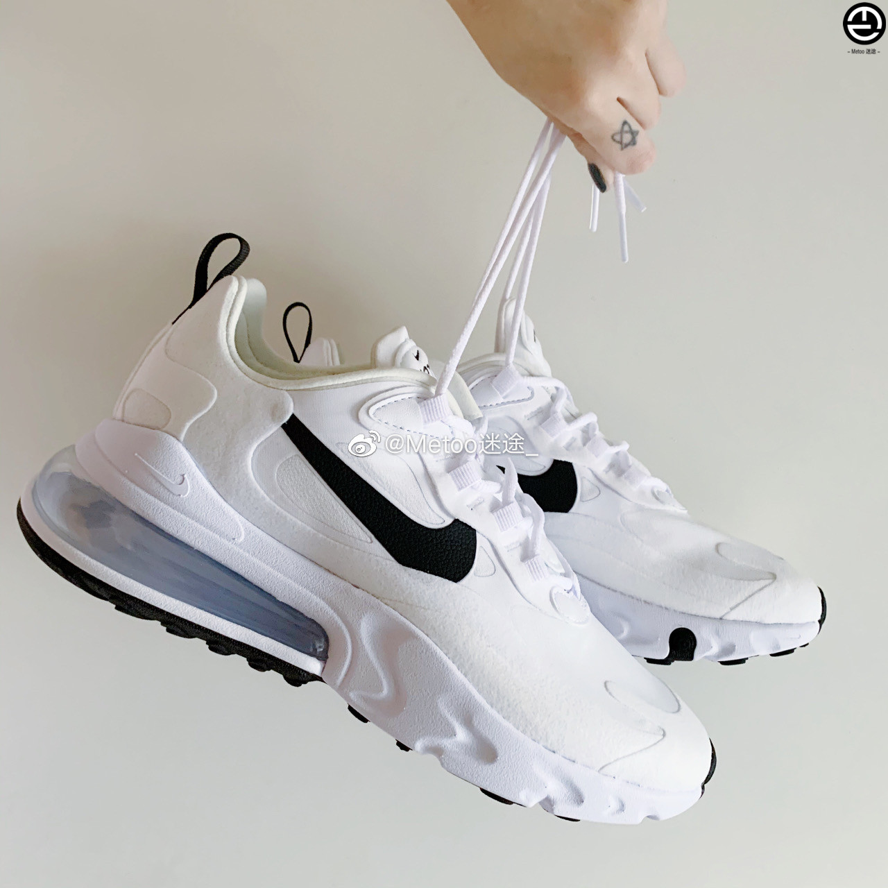 Nike/耐克 Air Max 270 React 女子新品软弹缓震气垫慢跑鞋CI3899 - 图2