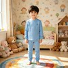 Bedoha Children's Thermal Clothing Set Autumn Clothes Autumn Pants Winter Boys' Warm Cotton Home Clothes Pajamas Underwear Set