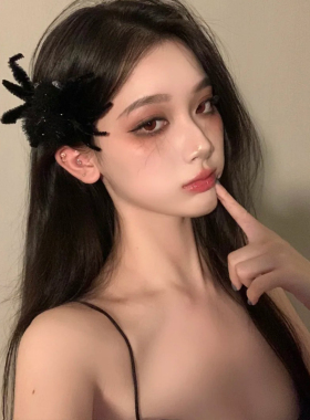 万圣节发饰蜘蛛发夹成人发饰cos