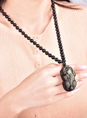 天然开运男女款貔貅吊坠