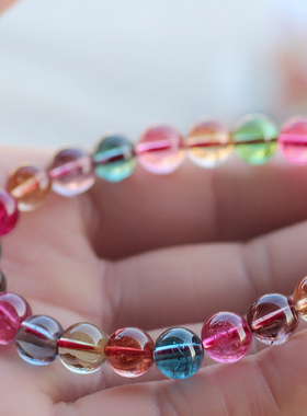 红绿蓝西瓜证书碧玺手链5折