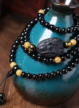 属兔文殊菩萨守护神本命佛黑玛瑙