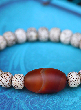 星月菩提子尼泊尔红玛瑙算盘珠