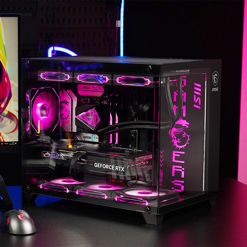 MSI微星海景房电脑主机i5 12400F/13400F/14600KF台式机RTX5060Ti/5070显卡DIY组装机无畏契约三角洲台式整机 - 图1