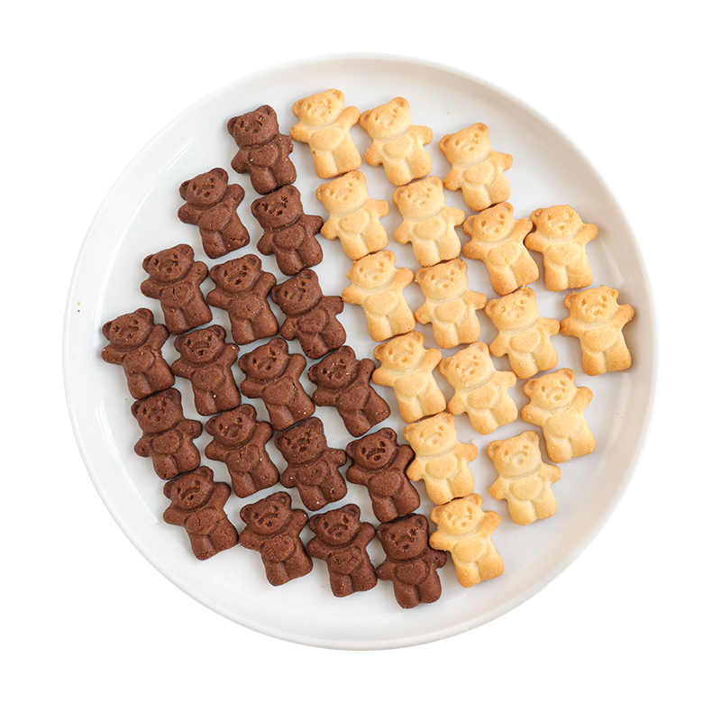 小熊饼干马来西亚进口BIKA蛋糕装饰插件可可巧克力味甜品生日摆件 - 图3