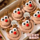 Christmas Antler Cookies Cocoa Flavored Elk Cake Decoration