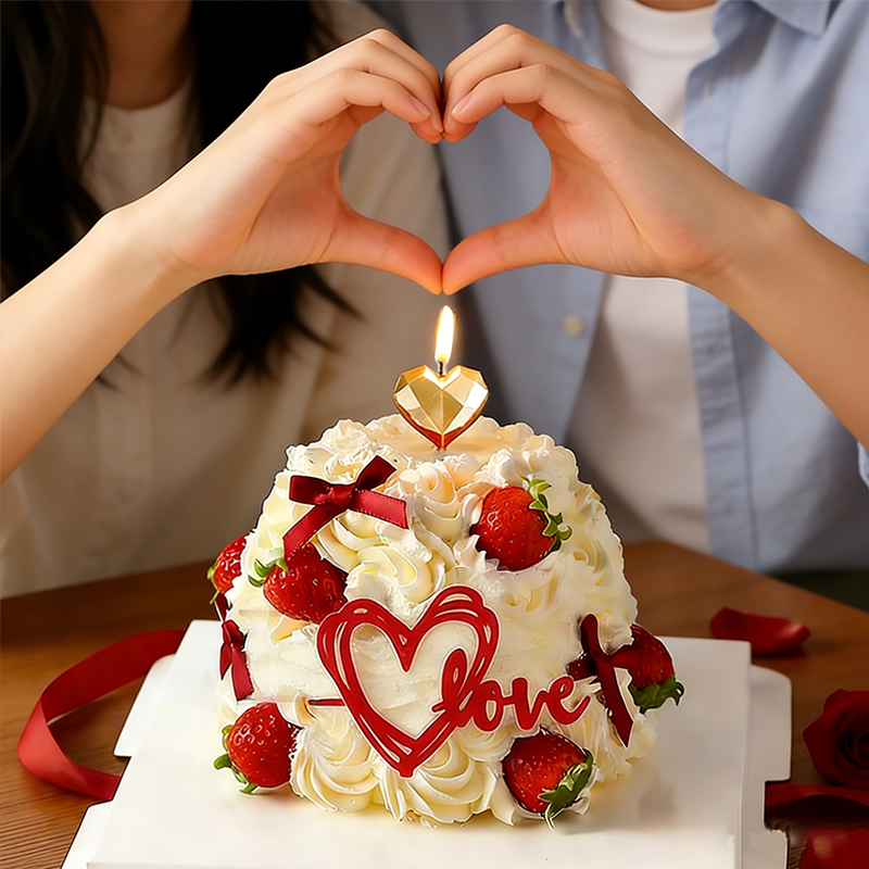 情人节蛋糕装饰摆件love亚克力插牌爱心蜡烛情侣表白甜品烘焙插件,淘宝优惠券,粉丝福利购,淘宝优惠卷