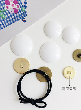 DIY手工配件  刺绣发圈发卡  刺绣配件（包扣款）