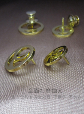万达集团logo镀金徽章