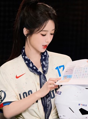 杨紫同款腰果花纹丝巾长条领巾美式经典时尚绑发菱形头巾发带女