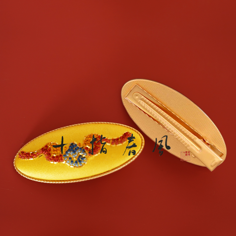 十指春风《福瑞》蝙蝠发夹带课0基础可做100%桑蚕丝diy刺绣材料包 - 图3