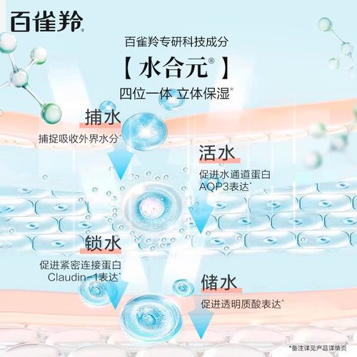 百雀羚水能量焕耀套装补水护肤化妆品全套百雀羚官方旗舰店正品-图3