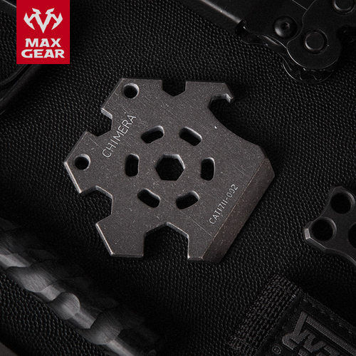 MAXGEAR喀迈拉小丑户外多功能钛合金EDC工具随身扳手破窗锥开瓶器 - 图1