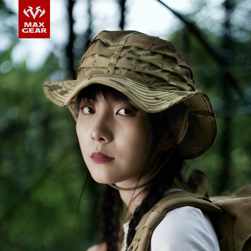 MAXGEAR鹖冠奔尼帽魔蝎迷彩 户外运动垂钓露营旅游BC风软顶渔夫帽,淘宝优惠券,粉丝福利购,淘宝优惠卷