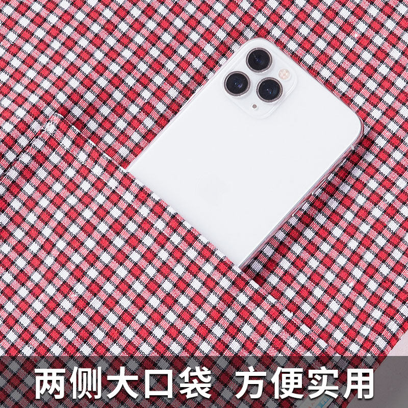 纯棉围裙男女2021新款网红长袖罩衣家用厨房反穿衣成人时尚工作服,淘宝优惠券,粉丝福利购,淘宝优惠卷