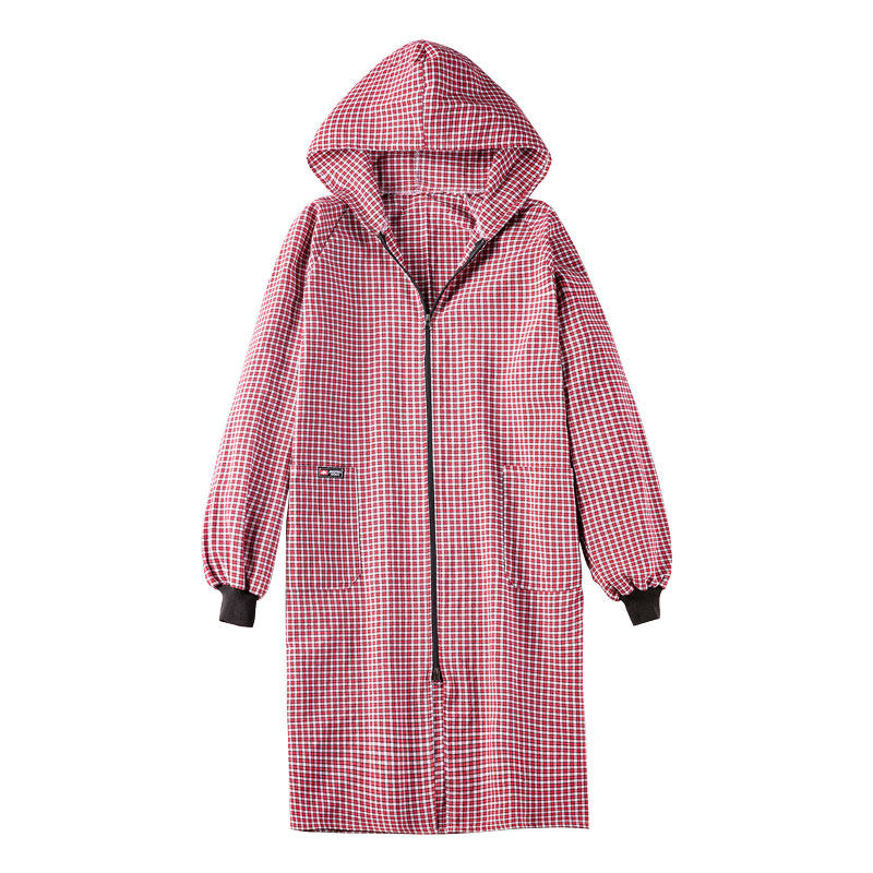 纯棉围裙男女2021新款网红长袖罩衣家用厨房反穿衣成人时尚工作服,淘宝优惠券,粉丝福利购,淘宝优惠卷