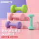 Dumbbells for women's fitness home, pure iron-coated rubber, no odor