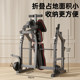 Multifunctional all-in-one foldable bench press frame to save space