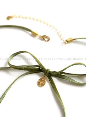 指南针气质清新蝴蝶结极细日系