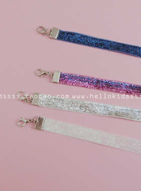 choker闪粉银色项圈