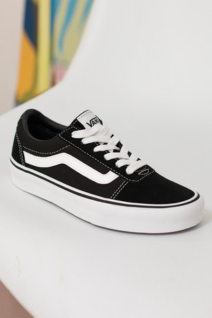 low cut black vans