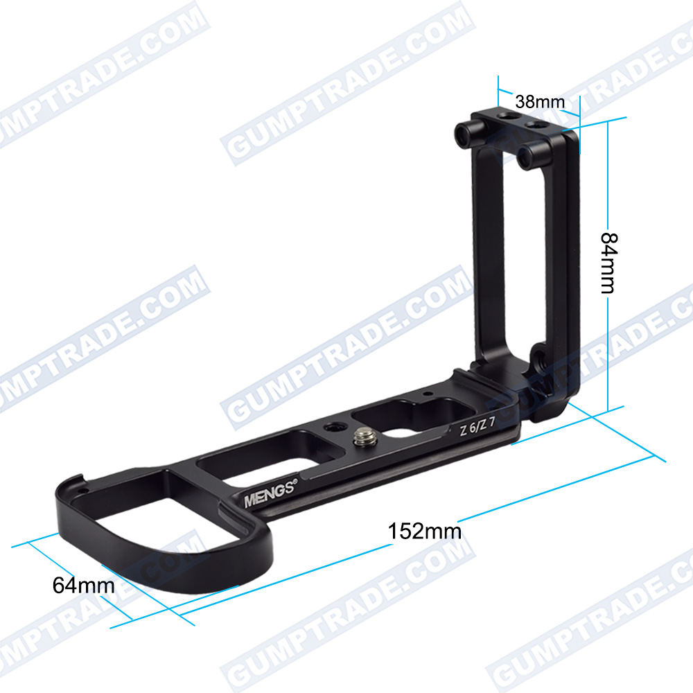 MENGS Z6/Z7铝合金L型快装板竖拍手柄尼康Z6II/Z7II相机云台配件-图3