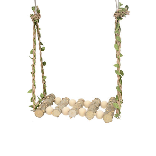 鹦鹉玩具鸟玩具花椒木鹦鹉磨爪秋千 鹦鹉啃咬磨牙玩具鸟笼挂件花 - 图3