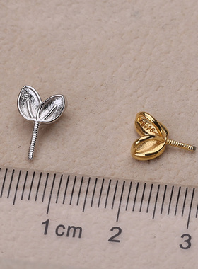 s925戒指银饰开口调节珍珠