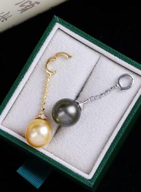 DIY手工制作珍珠项坠不含珍珠多功能开口吊坠银饰 s925纯银配件