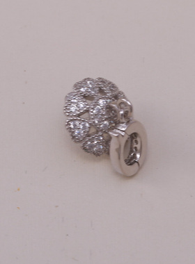 DIY手工制作珍珠项坠不含珍珠单个多功能开口吊坠银饰 s925纯银