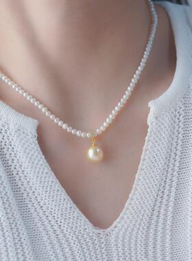 DIY手工制作珍珠项坠不含珍珠多功能开口吊坠银饰 s925纯银配件