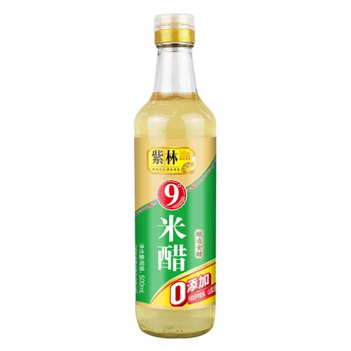 紫林9度米醋500ml零添加玻璃瓶装食醋九度醋可浸蛋液泡果醋食用醋 - 图3