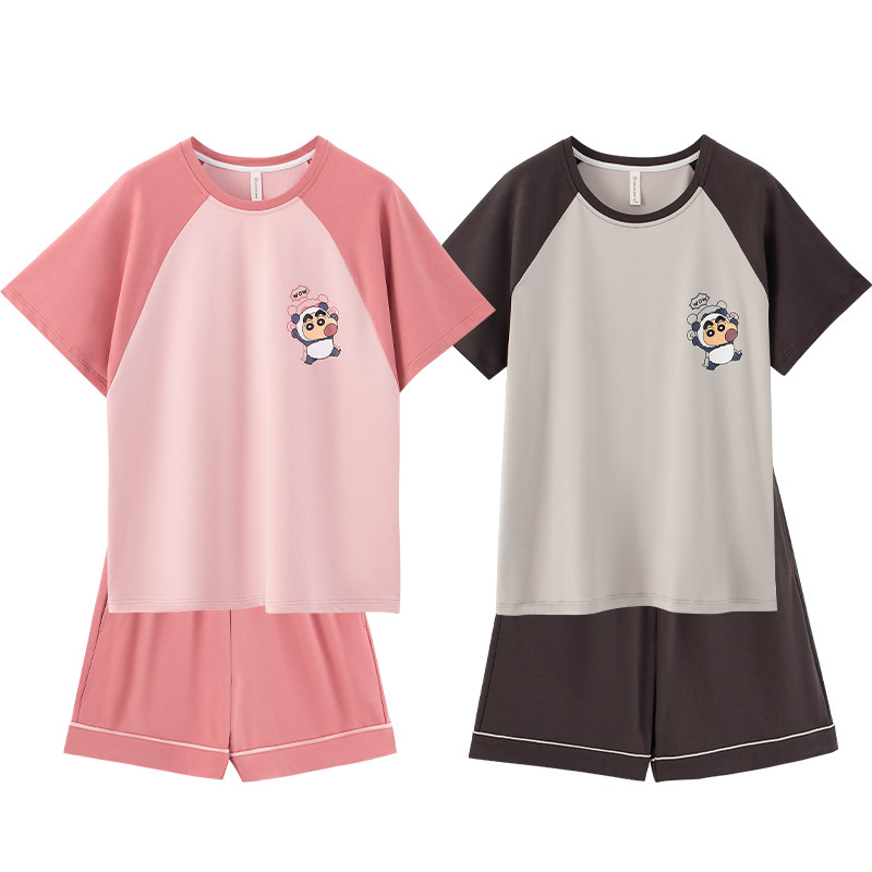 【蜡笔小新思迷福利价】夏季纯棉睡衣 黛梦思睡衣/家居服套装