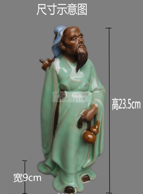 中医文化华佗陶瓷摆件