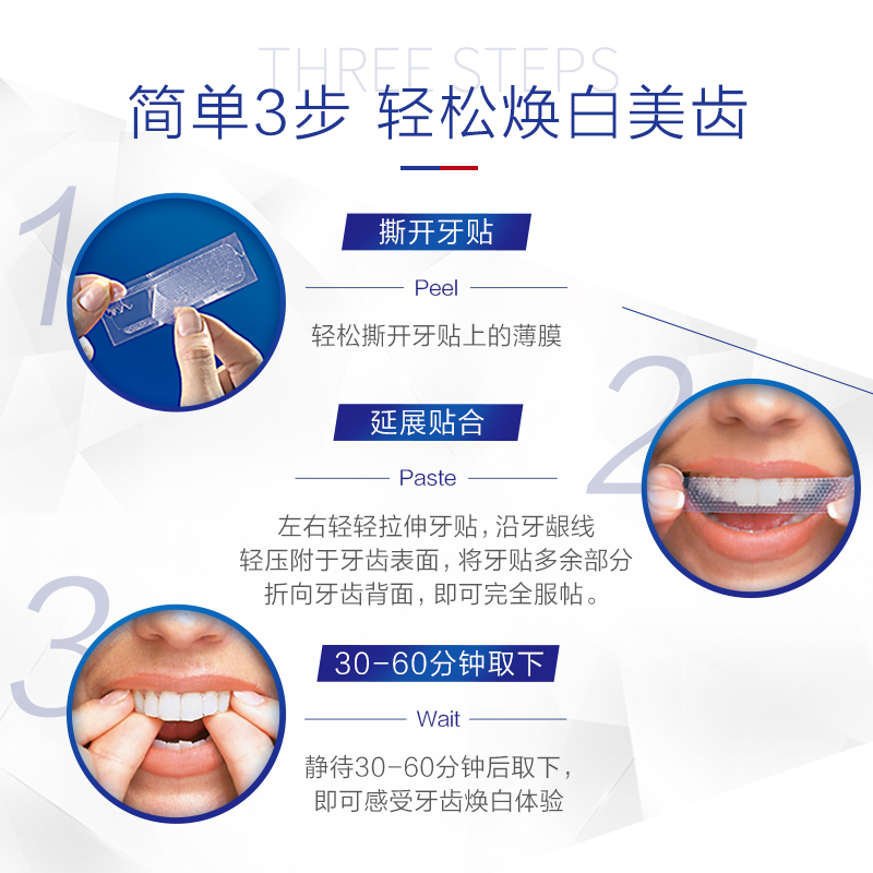 宝藏牙贴！佳洁士闪耀炫白牙贴美国版crest 3d white去黄速效10贴-图1