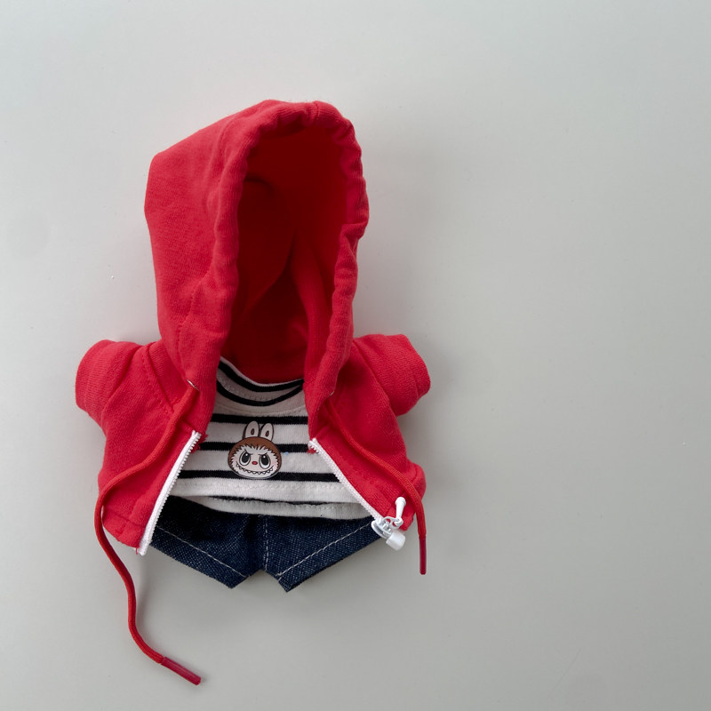 适合labubu挂件的连帽外套卫衣套装盲盒拉布布坐坐派对T恤牛仔裤,淘宝优惠券,粉丝福利购,淘宝优惠卷