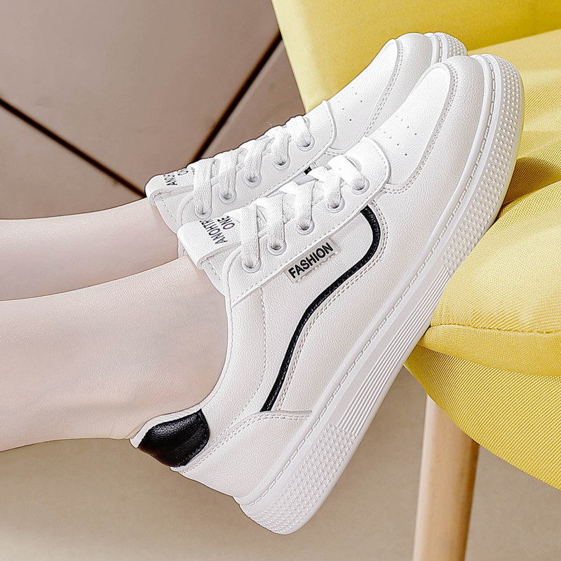 真皮小白鞋女款2025新款春夏配裙子的鞋子女小众设计百搭板鞋女鞋,淘宝优惠券,粉丝福利购,淘宝优惠卷