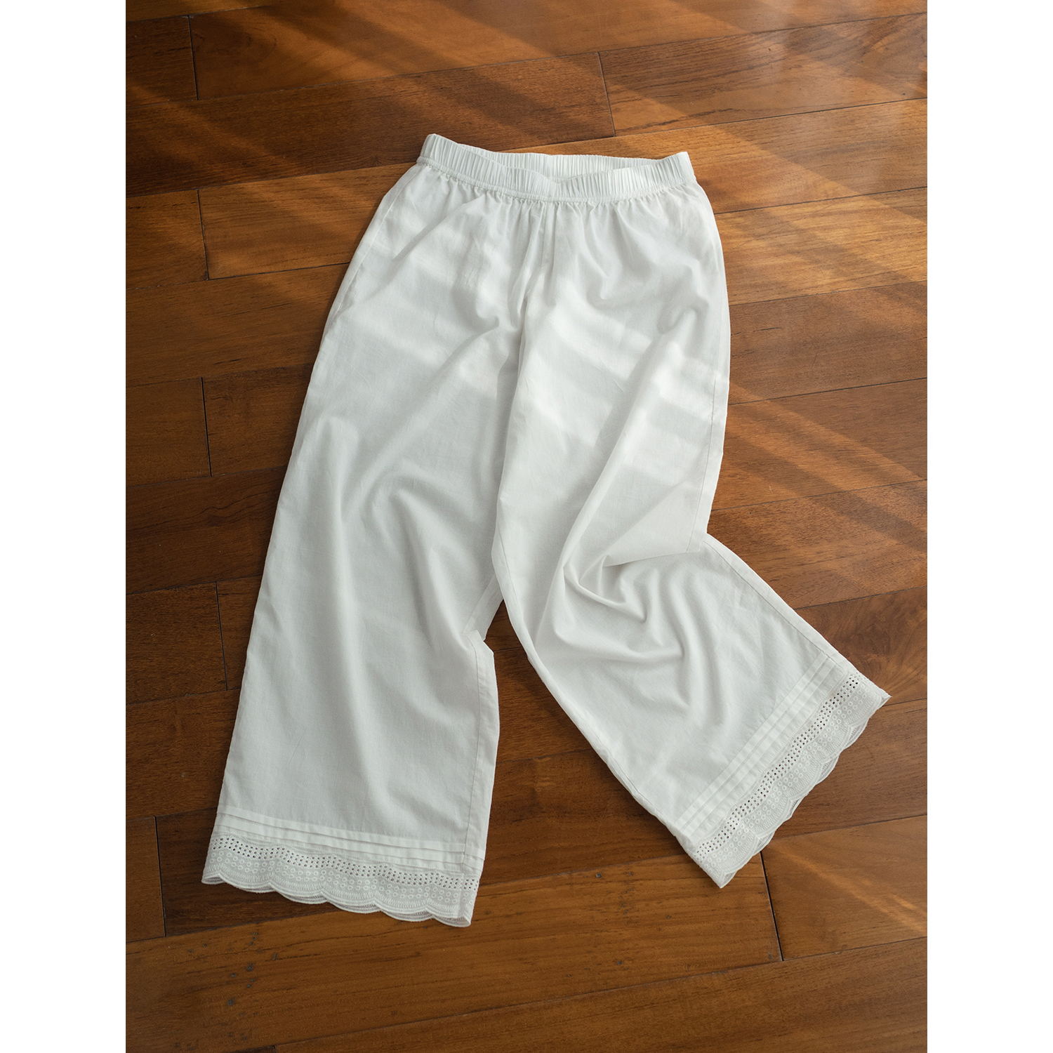 古苔「叠穿衬裤」早秋基础百搭打底裤 日系风小个子叠穿100棉裤子 - 图1