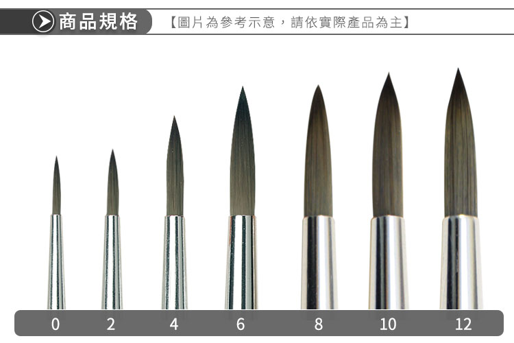 （ART）德国da vinci达芬奇学生级3373大中华合成纤维笔水粉丙烯-图1