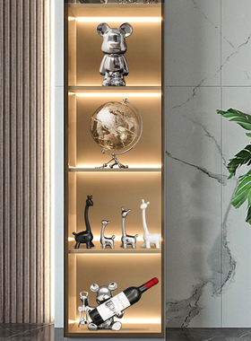 小鹿四口之家轻奢摆件级感现简约家居酒柜Q电视柜玄关装饰摆设