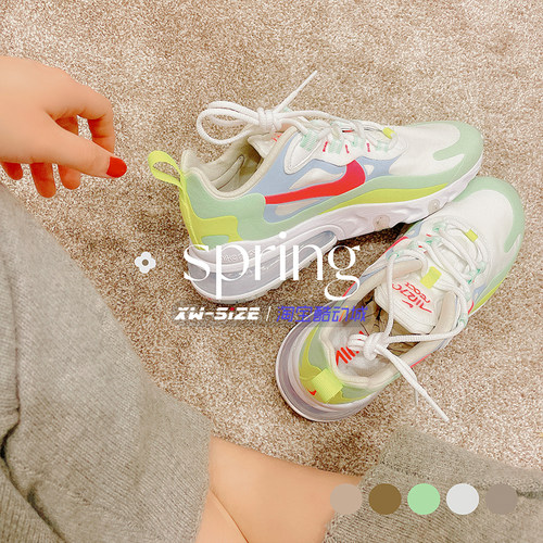 向往体育 Nike/耐克Air Max 270 React女子气垫跑步鞋 CT1287-100 - 图2