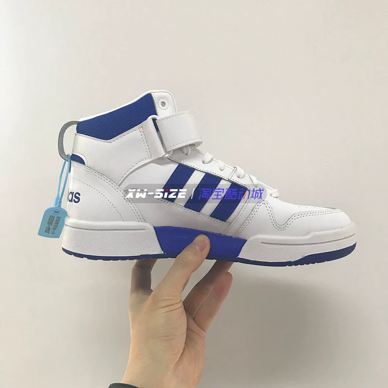 Контр-удаление подлинной adidas/Adidas Postmove Mid мужские бело-синие кроссовки с середным помощником GW5525