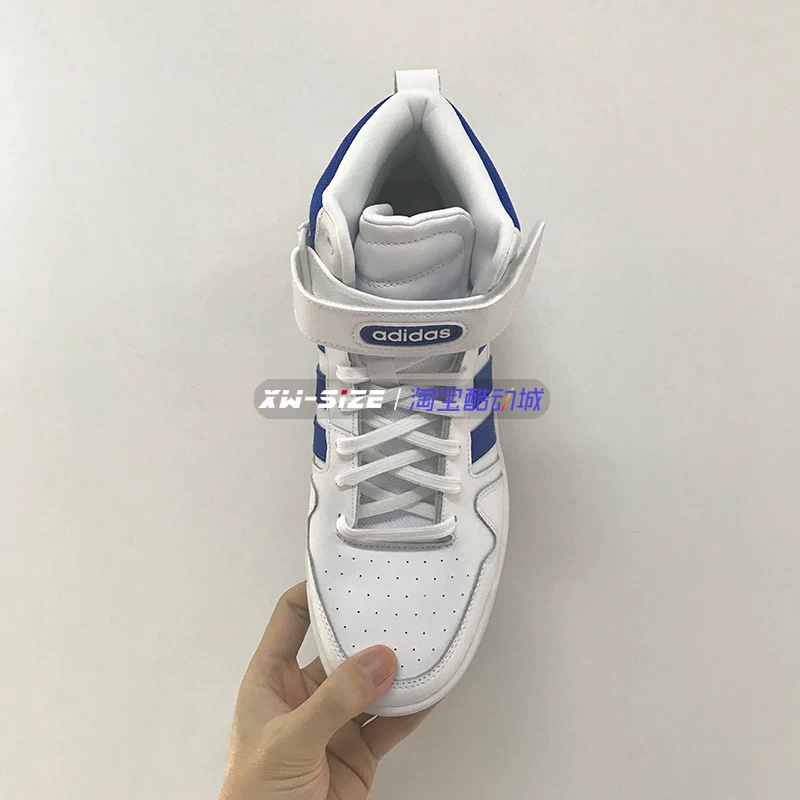 Контр-удаление подлинной adidas/Adidas Postmove Mid мужские бело-синие кроссовки с середным помощником GW5525