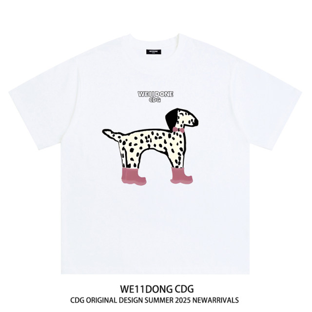 WE11DONECDG ເສື້ອຍືດແຂນສັ້ນ Dalmatian